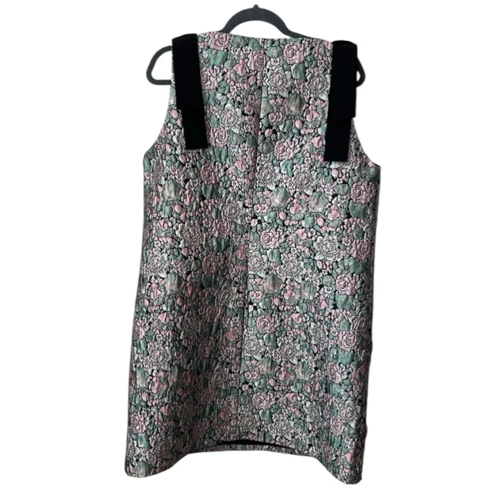 Abbey Glass Michelle Floral Jacquard Sleeveless Dress In Bursting Bloom Size XL - Picture 6 of 12